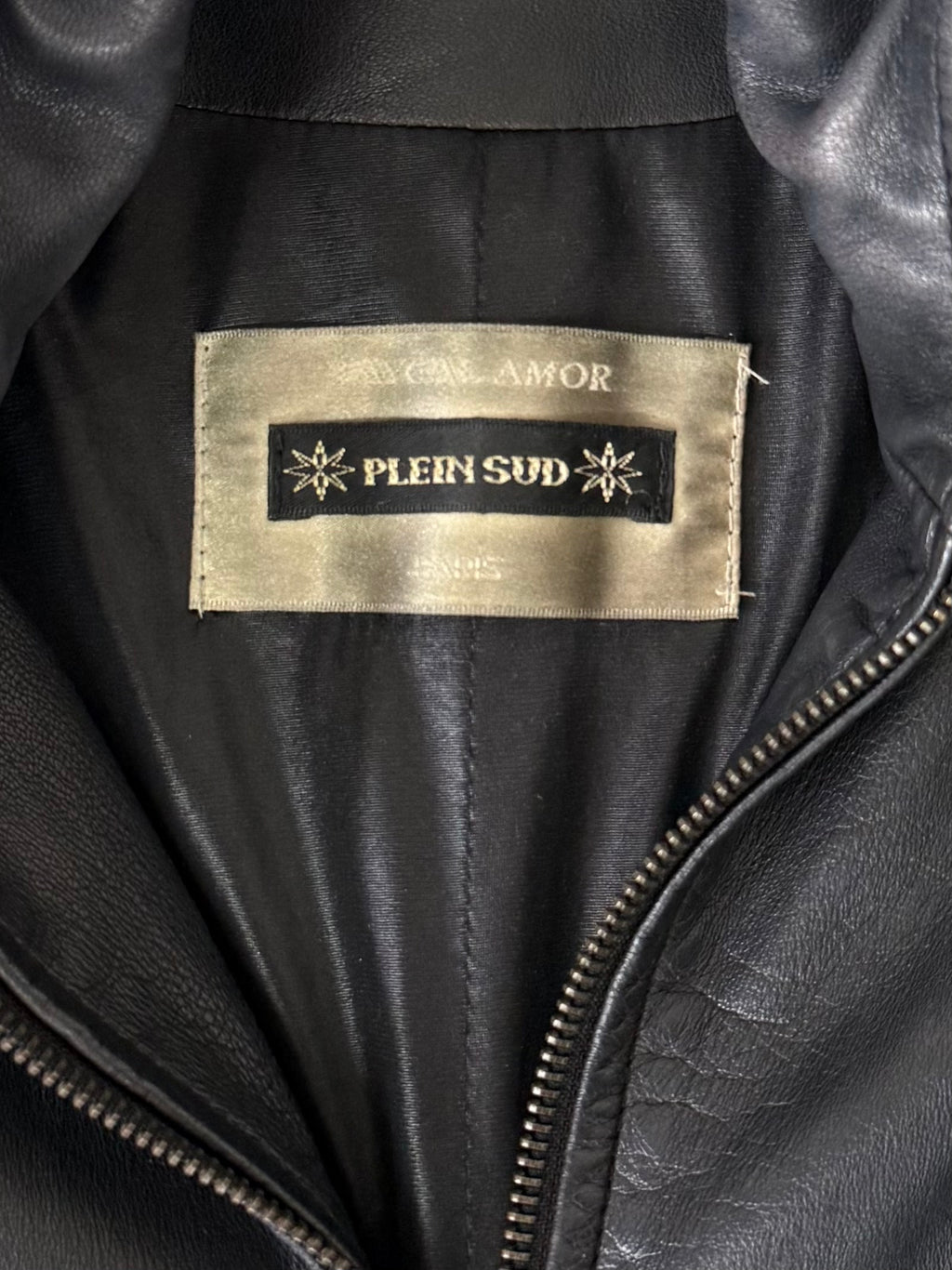 Plein Sud leather coat