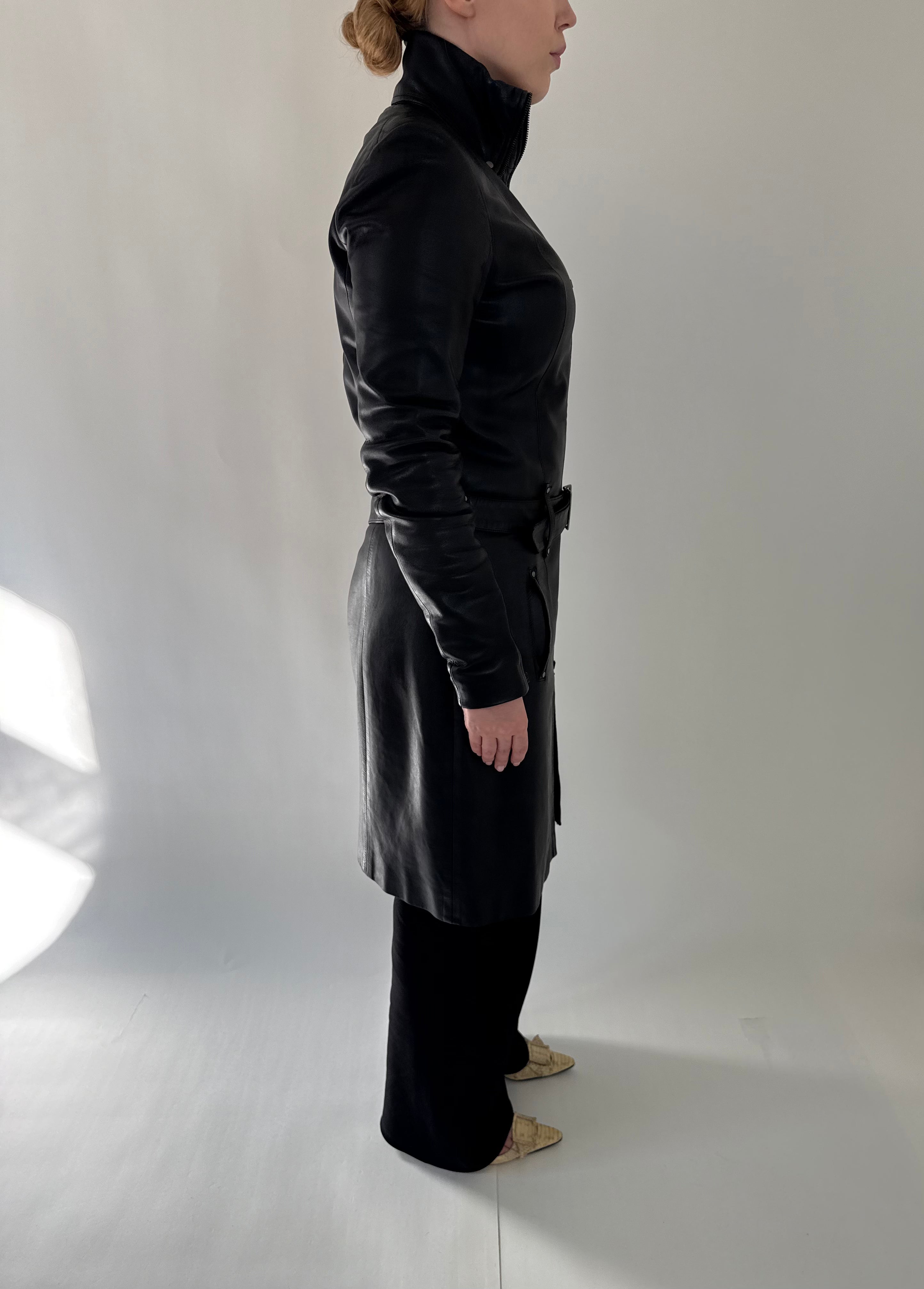 Plein Sud leather coat