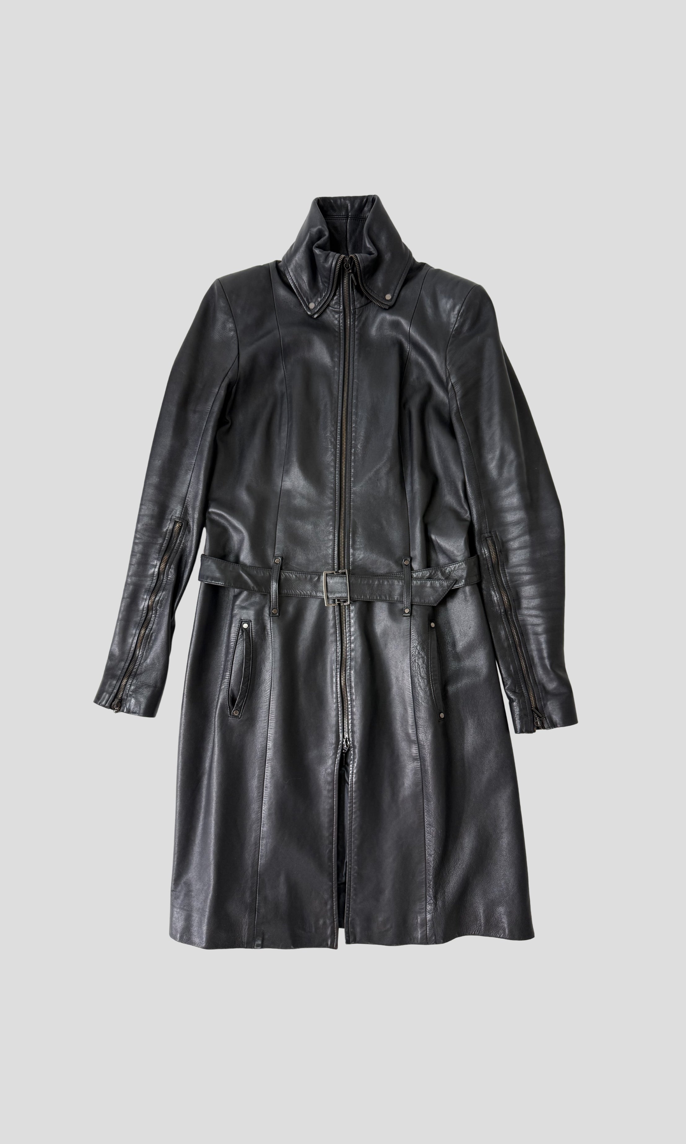 Plein Sud leather coat
